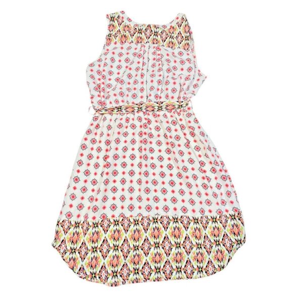 Pink Owl Boho Print Sleeveless Button Up Elastic Waist - Picture 3 of 10